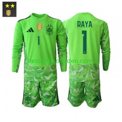 Fußballtrikot Spanien David Raya 1 Torwart Ausweich Trikot 3rd 2026-2027 Langarm für Kinder