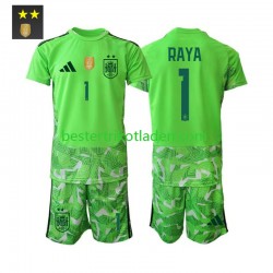 Fußballtrikot Spanien David Raya 1 Torwart Ausweich Trikot 3rd 2026-2027 Kurzarm für Kinder