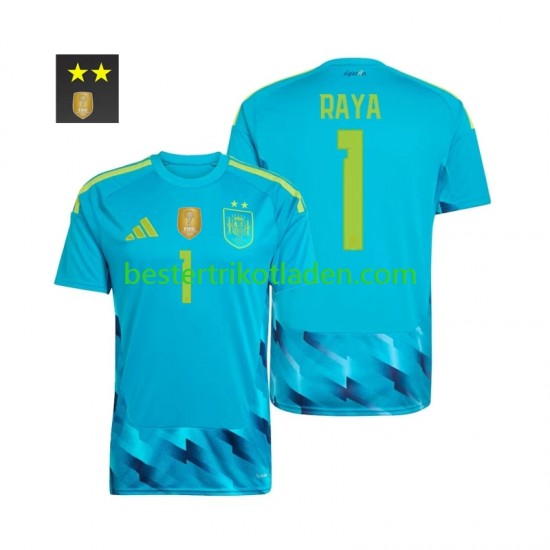 Fußballtrikot Spanien David Raya 1 Torwart Heim Trikot Home 2026-2027 Kurzarm für Herren