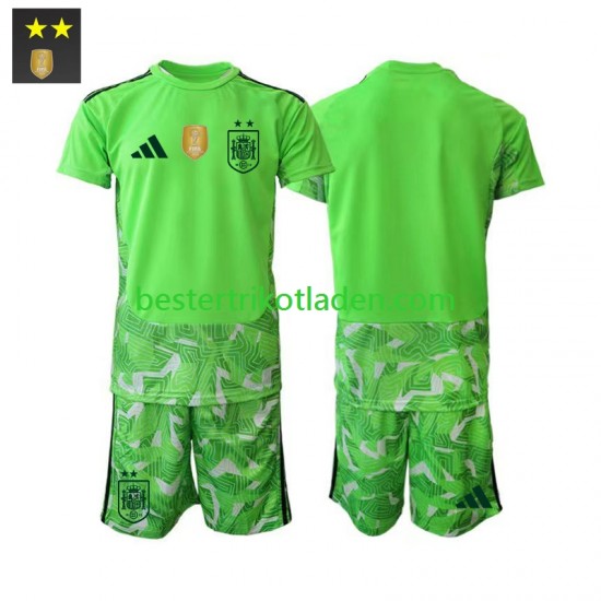 Fußballtrikot Spanien Torwart Ausweich Trikot 3rd 2026-2027 Kurzarm für Kinder