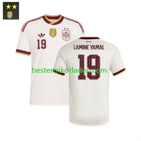 Fußballtrikot Spanien Lamine Yamal 19 Auswärts Trikot Away 2026-2027 Kurzarm für Herren