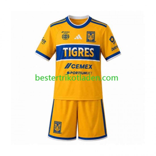 Fußballtrikot UANL Tigres Heim Trikot Home 2026-2027 Kurzarm für Kinder