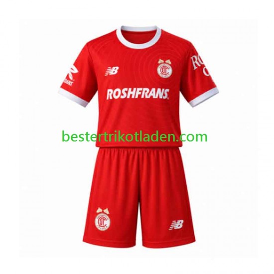 Fußballtrikot Toluca Heim Trikot Home 2026-2027 Kurzarm für Kinder
