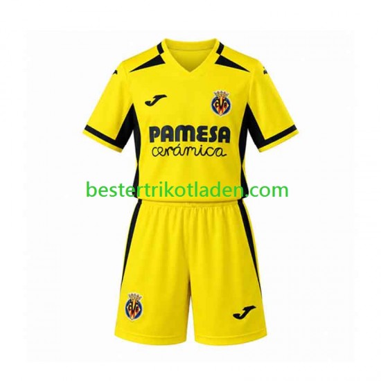 Fußballtrikot Villarreal CF Heim Trikot Home 2026-2027 Kurzarm für Kinder