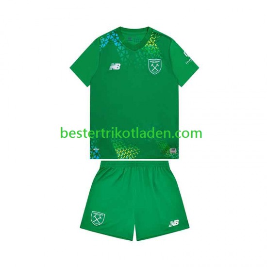 Fußballtrikot West Ham United Torwart Heim Trikot Home 2026-2027 Kurzarm für Kinder
