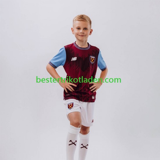 Fußballtrikot West Ham United Heim Trikot Home 2026-2027 Kurzarm für Kinder