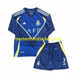 Fußballtrikot Al Nassr Cristiano Ronaldo 7 Auswärts Trikot Away 2024-2025 Langarm für Kinder