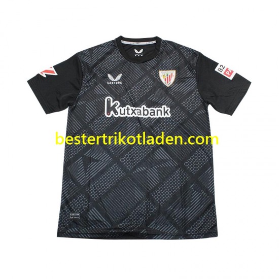 Fußballtrikot Athletic Bilbao Torwart Heim Trikot Home 2024-2025 Kurzarm für Herren