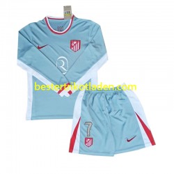 Fußballtrikot Atlético Madrid Antoine Griezmann 7 Auswärts Trikot Away 2024-2025 Langarm für Kinder