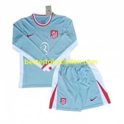 Fußballtrikot Atlético Madrid Auswärts Trikot Away 2024-2025 Langarm für Kinder