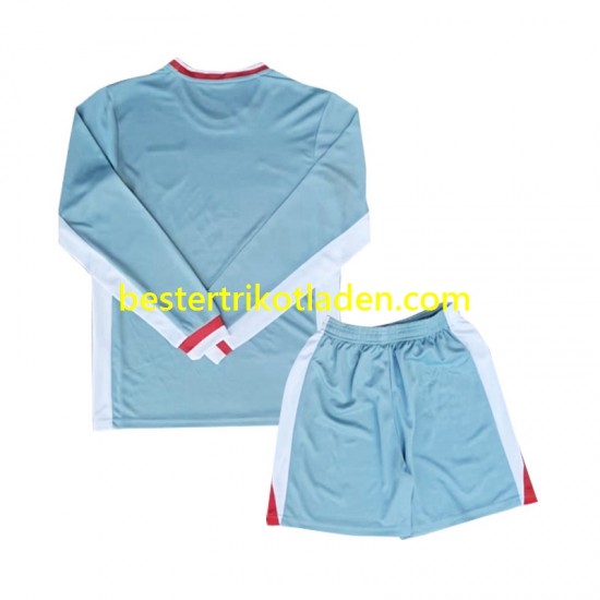 Fußballtrikot Atlético Madrid Auswärts Trikot Away 2024-2025 Langarm für Kinder