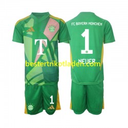 Fußballtrikot FC Bayern München Manuel Neuer 1 Torwart Viertes trikot 2024-2025 Kurzarm für Kinder