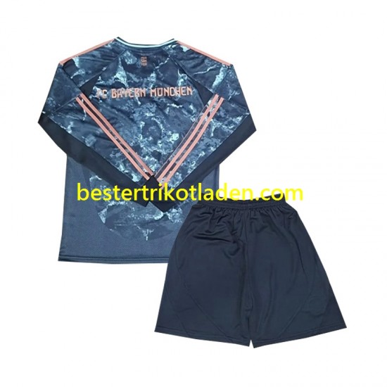 Fußballtrikot FC Bayern München Auswärts Trikot Away 2024-2025 Langarm für Kinder