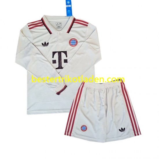 Fußballtrikot FC Bayern München Ausweich Trikot 3rd 2024-2025 Langarm für Kinder