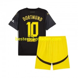 Fußballtrikot Borussia Dortmund Julian Brandt 10 Auswärts Trikot Away 2024-2025 Kurzarm für Kinder