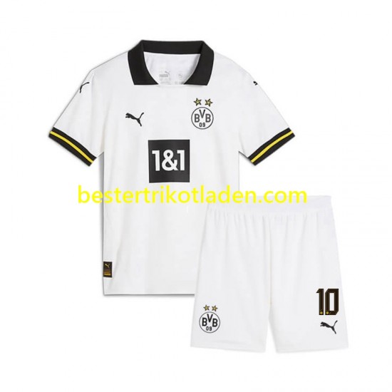 Fußballtrikot Borussia Dortmund Julian Brandt 10 Ausweich Trikot 3rd 2024-2025 Kurzarm für Kinder