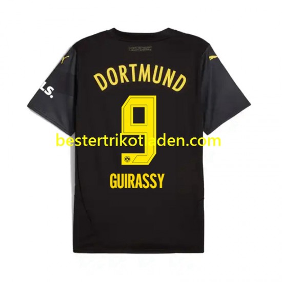 Fußballtrikot Borussia Dortmund Serhou Guirassy 9 Auswärts Trikot Away 2024-2025 Kurzarm für Herren