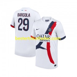 Fußballtrikot Paris Saint-Germain Bradley Barcola 29 Auswärts Trikot Away 2024-2025 Kurzarm für Herren