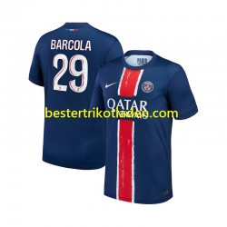Fußballtrikot Paris Saint-Germain Bradley Barcola 29 Heim Trikot Home 2024-2025 Kurzarm für Herren