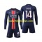 Fußballtrikot Paris Saint-Germain D Doue 14 Heim Trikot Home 2024-2025 Langarm für Kinder