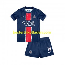 Fußballtrikot Paris Saint-Germain Desire Doue 14 Heim Trikot Home 2024-2025 Kurzarm für Kinder