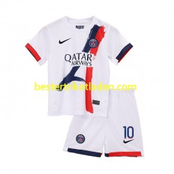 Fußballtrikot Paris Saint-Germain Ousmane Dembele 10 Auswärts Trikot Away 2024-2025 Kurzarm für Kinder