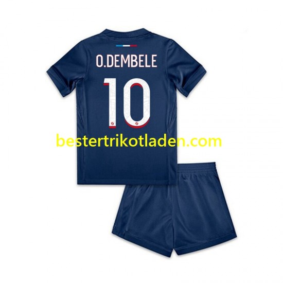 Fußballtrikot Paris Saint-Germain Ousmane Dembele 10 Heim Trikot Home 2024-2025 Kurzarm für Kinder