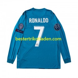 Fußballtrikot Real Madrid Cristiano Ronaldo 7 2017 Retro Ausweich Trikot 3rd Langarm für Herren
