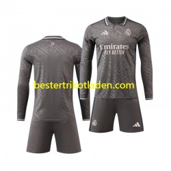 Fußballtrikot Real Madrid Ausweich Trikot 3rd 2024-2025 Langarm für Kinder