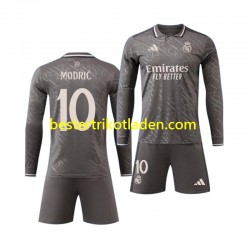 Fußballtrikot Real Madrid Modrić Luka 10 Ausweich Trikot 3rd 2024-2025 Langarm für Kinder