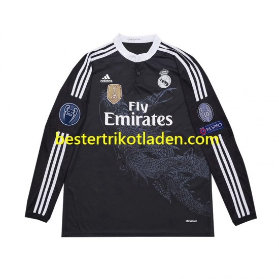 Fußballtrikot Real Madrid 2014 Retro Ausweich Trikot 3rd Langarm für Herren