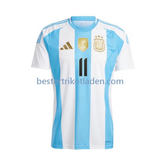 Fußballtrikot Argentinien Di Maria 11 Heim Trikot Home 2024 Kurzarm für Herren