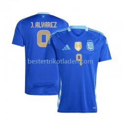 Fußballtrikot Argentinien Julian Alvarez 9 Auswärts Trikot Away 2024 Kurzarm für Herren
