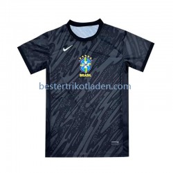 Fußballtrikot Brasilien Torwart Auswärts Trikot Away 2024 Kurzarm für Herren