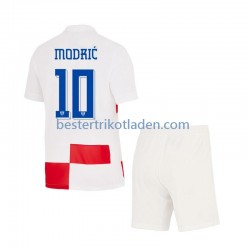 Fußballtrikot Kroatien Modrić 10 Heim Trikot Home Euro 2024 Kurzarm für Kinder