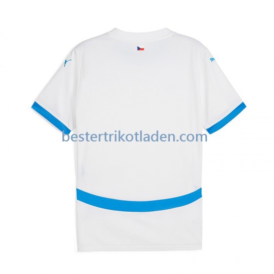 Fußballtrikot Tschechien Auswärts Trikot Away Euro 2024 Kurzarm für Herren