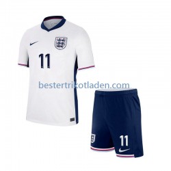Fußballtrikot England Jack Grealish Heim Trikot Home Euro 2024 Kurzarm für Kinder