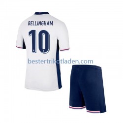 Fußballtrikot England Jude Bellingham 10 Heim Trikot Home Euro 2024 Kurzarm für Kinder