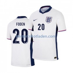 Fußballtrikot England Phil Foden 20 Heim Trikot Home Euro 2024 Kurzarm für Herren