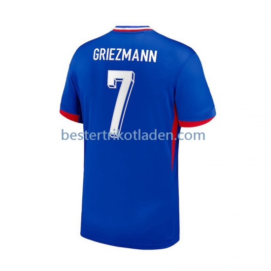 Fußballtrikot Frankreich Antoine Griezmann 7 Heim Trikot Home Euro 2024 Kurzarm für Herren