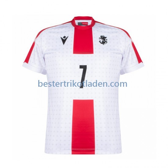 Fußballtrikot Georgia Kvaratskhelia 7 Heim Trikot Home Euro 2024 Kurzarm für Herren