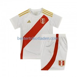 Fußballtrikot Peru Heim Trikot Home 2024 Kurzarm für Kinder
