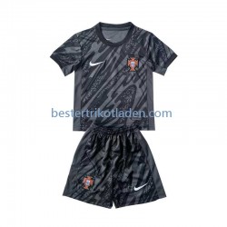 Fußballtrikot Portugal Torwart Auswärts Trikot Away Euro 2024 Kurzarm für Kinder