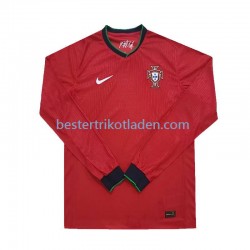 Fußballtrikot Portugal Heim Trikot Home Euro 2024 Langarm für Herren