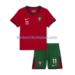 Fußballtrikot Portugal Joao Felix 11 Heim Trikot Home Euro 2024 Kurzarm für Kinder