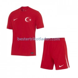 Fußballtrikot Türkei Auswärts Trikot Away Euro 2024 Kurzarm für Kinder
