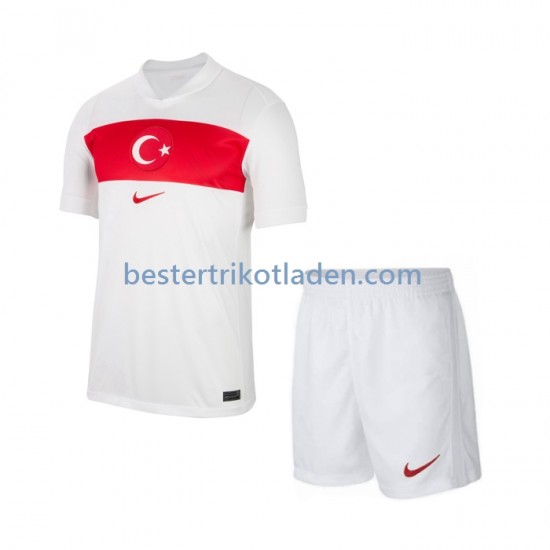 Fußballtrikot Türkei Heim Trikot Home Euro 2024 Kurzarm für Kinder