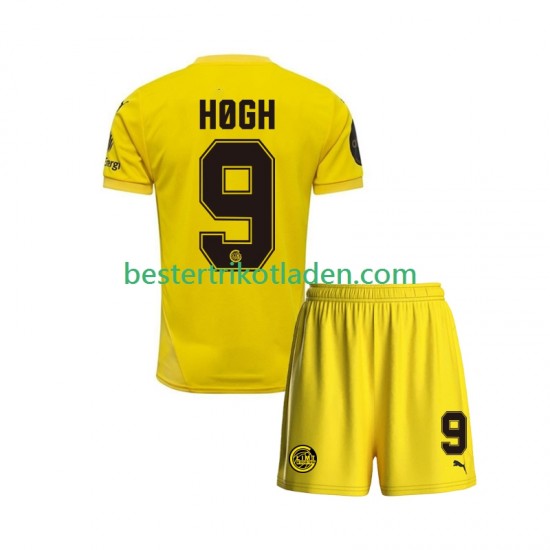 Fußballtrikot FK Bodø/Glimt Kasper Hogh 9 Heim Trikot Home 2025 Kurzarm für Kinder