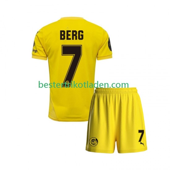 Fußballtrikot FK Bodø/Glimt Patrick Berg 7 Heim Trikot Home 2025 Kurzarm für Kinder