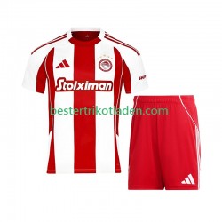 Fußballtrikot Olympiacos Heim Trikot Home 2025-2026 Kurzarm für Kinder